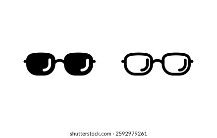 Glasses icon logo design. Glasses sign and symbol