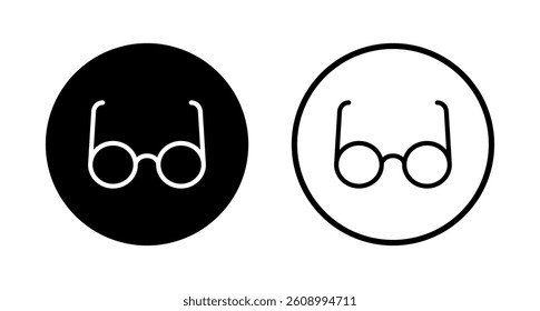 Glasses icon logo design. Glasses sign and symbol