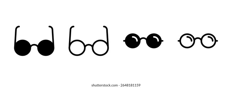 Glasses icon logo design. Glasses sign and symbol