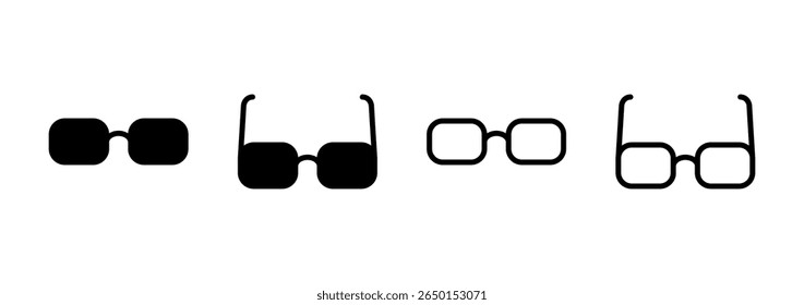 Glasses icon logo design. Glasses sign and symbol