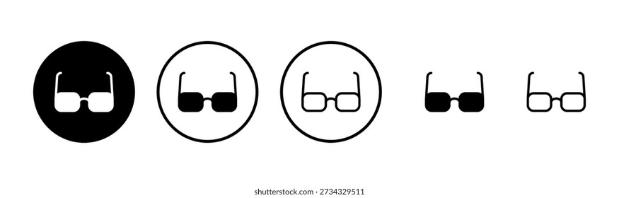 Glasses icon logo design. Glasses sign and symbol