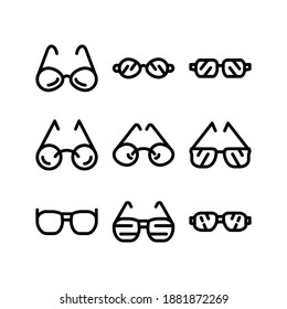 Glasses icon or logo isolated sign symbol vector illustration - Collection of high quality black style vector icons
