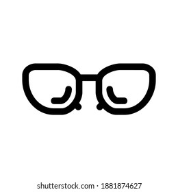 Glasses icon or logo isolated sign symbol vector illustration - high quality black style vector icons
