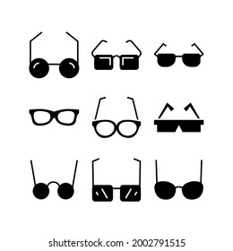 glasses icon or logo isolated sign symbol vector illustration - Collection of high quality black style vector icons
