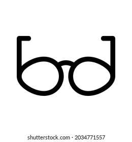 glasses icon or logo isolated sign symbol vector illustration - high quality black style vector icons
