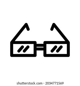 glasses icon or logo isolated sign symbol vector illustration - high quality black style vector icons
