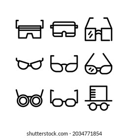 glasses icon or logo isolated sign symbol vector illustration - Collection of high quality black style vector icons

