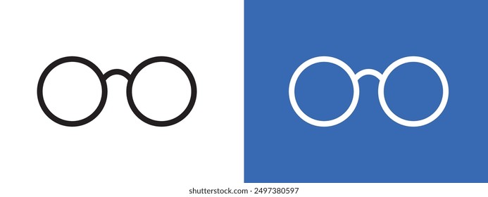 Glasses icon logo sign set vector outline