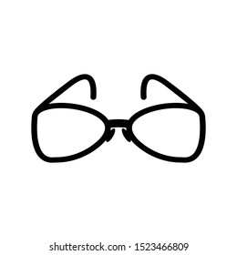 glasses icon logo template, glasses vector element
