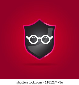 glasses icon. medical sign