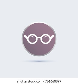 glasses icon. medical sign