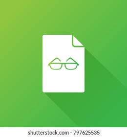 glasses icon. medical sign