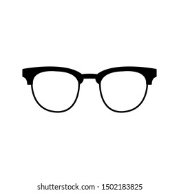 Glasses icon on white background. Optical concept.