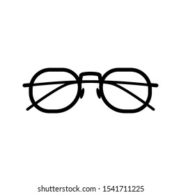 Glasses icon on white background. Optical concept. Editable Glasses icon for web and mobile.