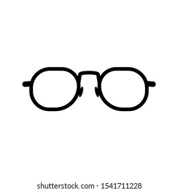 Glasses icon on white background. Optical concept. Editable Glasses icon for web and mobile.