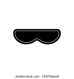 Glasses icon on white background