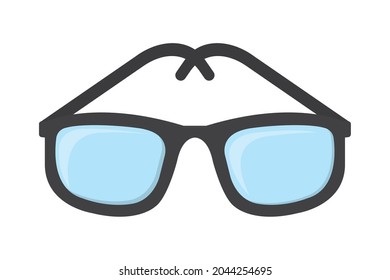 glasses icon on white background