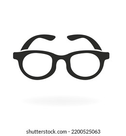 Glasses icon on a white background. Vector illustration