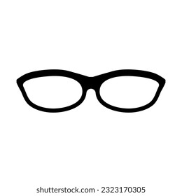 Glasses icon on white background.