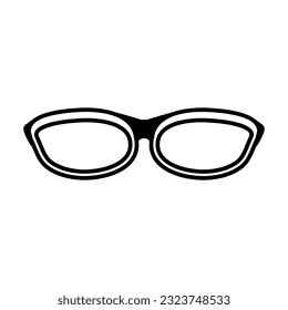 Icono de lentes sobre fondo blanco.