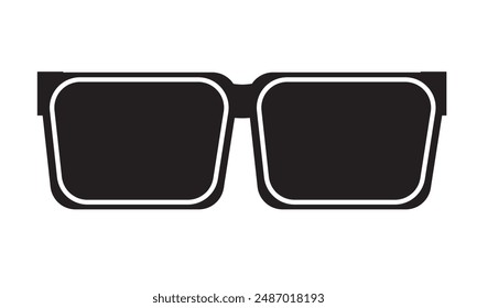 Icono de gafas sobre fondo blanco. Gafas de sol Icono Vector elemento.