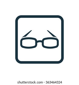 glasses icon, on white background