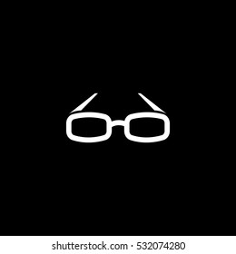 glasses icon, on white background