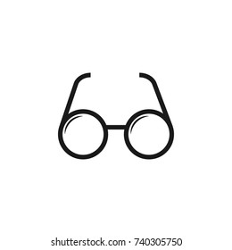 glasses Icon on white background