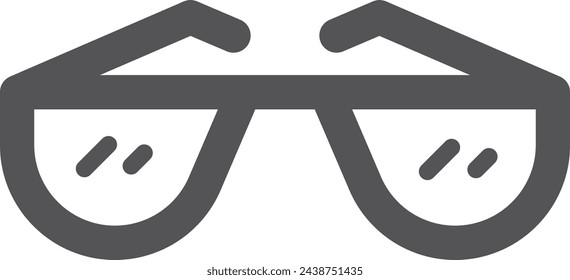 Glasses icon. Optic accessory. Vision correction symbol