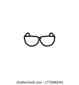 glasses icon. optical glasses icon on white background for web and mobile