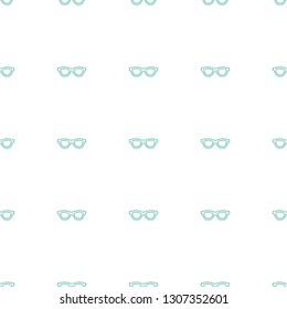 glasses icon pattern seamless white background. Editable line glasses icon. glasses icon pattern for web and mobile.