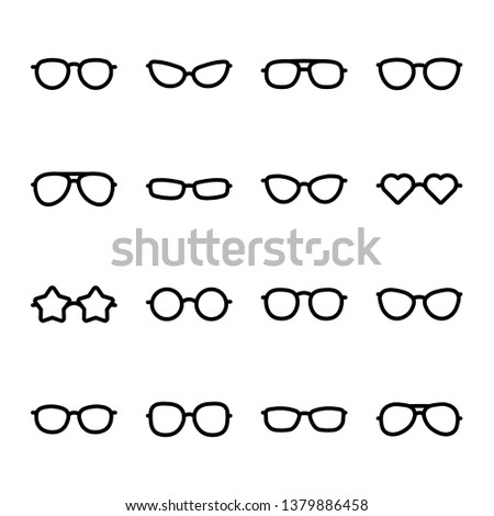 Glasses Icon Set
