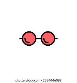 Glasses icon set illustration. Glasses sign and symbol