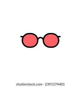 Glasses icon set illustration. Glasses sign and symbol