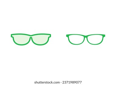 Glasses icon set. Glasses vector icon