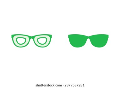 Glasses icon set. Glasses vector icon