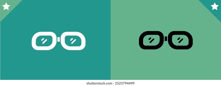 Glasses icon set. Glasses vector icon
