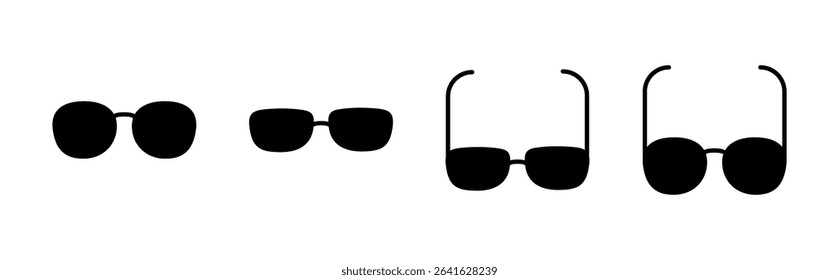 Glasses icon set. Glasses vector icon