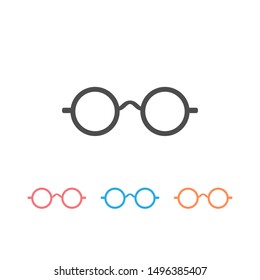 Glasses icon set vector illustration