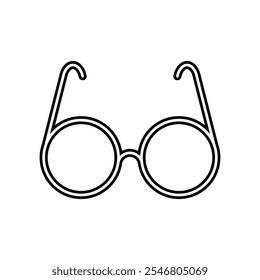 Glasses icon set. Vector illustration.