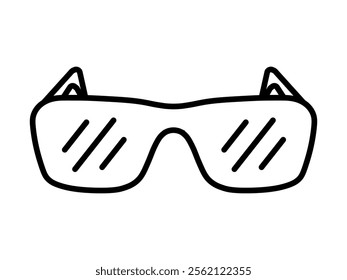 Glasses icon set. Vector illustration.