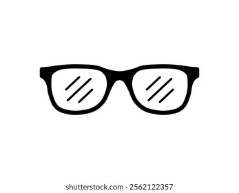 Glasses icon set. Vector illustration.