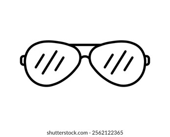 Glasses icon set. Vector illustration.