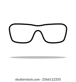 Glasses icon set. Vector illustration.