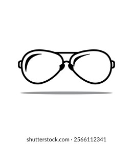 Glasses icon set. Vector illustration.