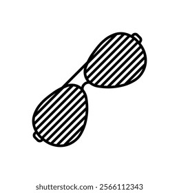Glasses icon set. Vector illustration.