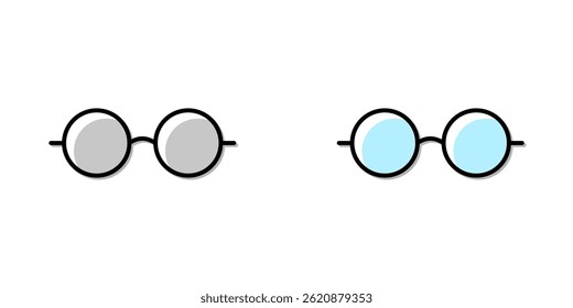 Conjunto de iconos de gafas. Icono de Vector de gafas en diseño de línea para Diseño web, logotipo y App móvil. Símbolo de las gafas. Ilustración vectorial.