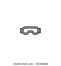 glasses icon. sign design