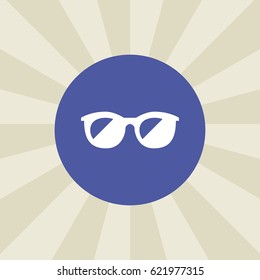 glasses icon. sign design. background
