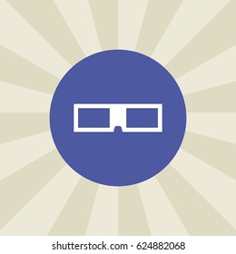 glasses icon. sign design. background